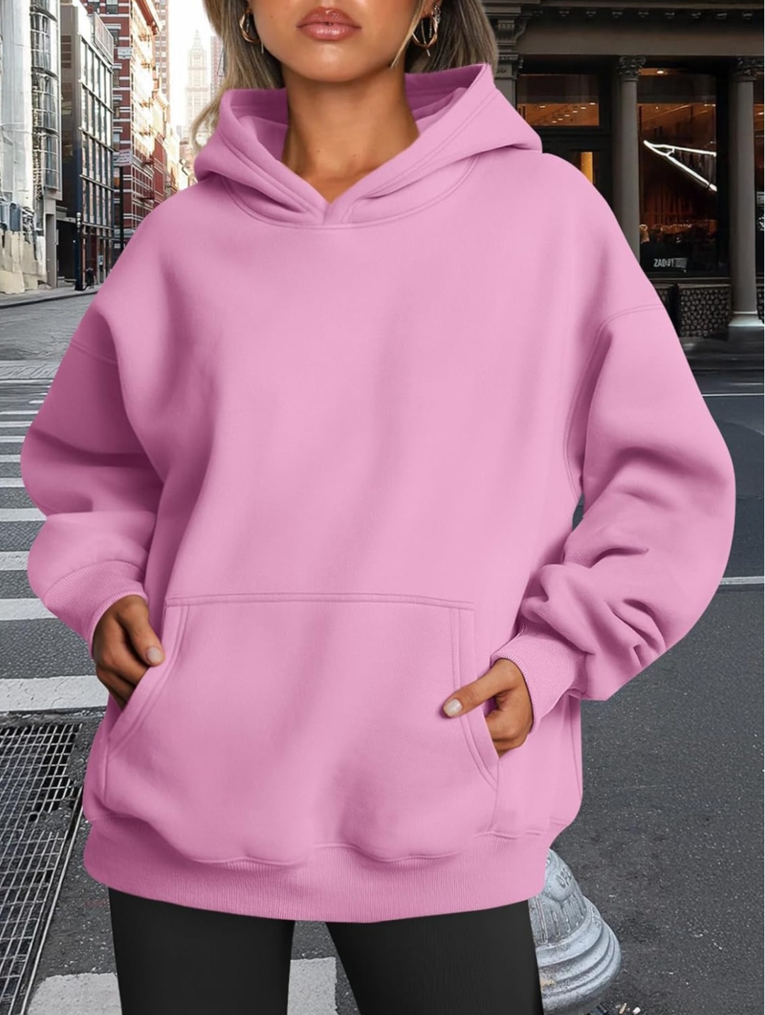 Oversized Pink Hoodie